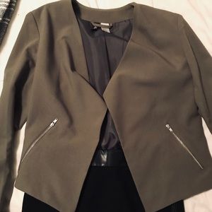 H&M olive green blazer